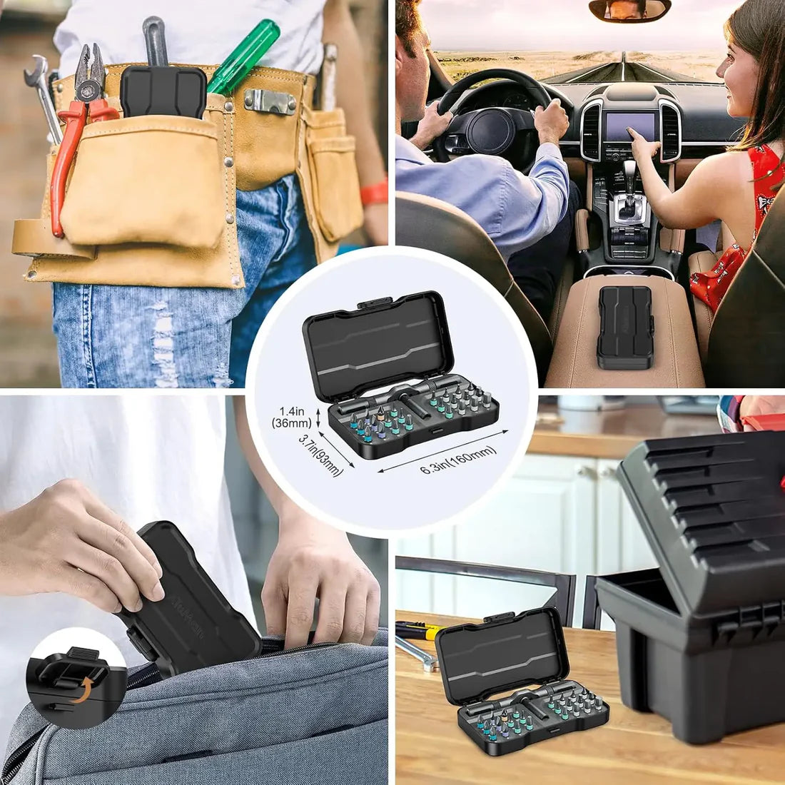 The Pocket Toolbox: Ultimate 24-in-1 Magnetic Ratchet Screwdriver