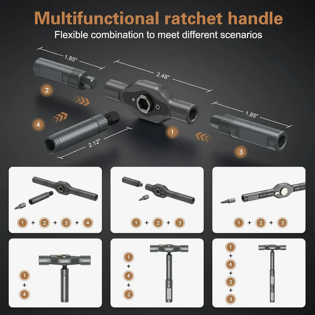 The Pocket Toolbox: Ultimate 24-in-1 Magnetic Ratchet Screwdriver