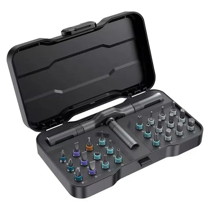 The Pocket Toolbox: Ultimate 24-in-1 Magnetic Ratchet Screwdriver