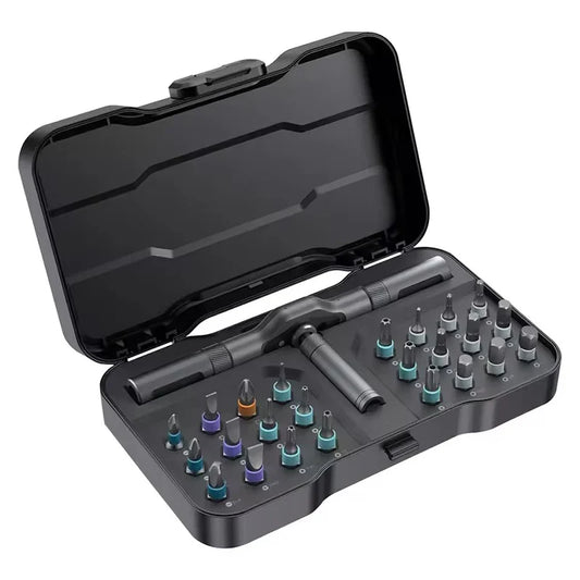 The Pocket Toolbox: Ultimate 24-in-1 Magnetic Ratchet Screwdriver